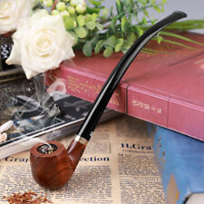 Long Tobacco Smoking Pipe Churchwarden Style Handmade Pearwood with Acrylic stem picture