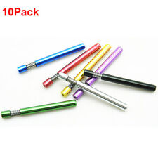 10X Self Cleaning One Hitter Metal Tobacco Smoking Dugout Pipe Spring Herb Pipes picture