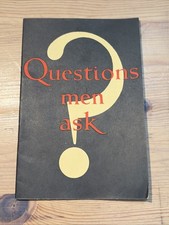 Vintage 1956 Sex Ed Booklet - Questions Men Ask picture