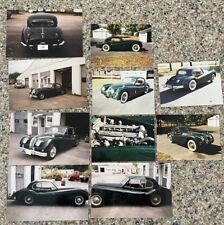 Vintage 50s Jaguar XK140 British Racing Green Original Photographs Lot Of 10 picture