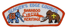 2007 Baraboo Circus Heritage 21 Years Patch Glacier's Edge Council Elephant CSP picture