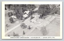 Union City Pennsylvania Greenacres Greenhouse PA Vintage Postcard Aerial View picture