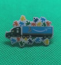Amazon PECCY Pin Autism Awareness Truck driver Puzzle Pieces  picture