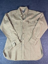 WWII US Army Regulation Army Officer's Shirt Size 15 34 Vintage Wool picture