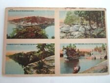 Dells of the Wisconsin River Wisconsin WI Postcard FOUR SCENES ON ONE CARD picture