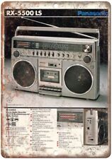 Panasonic RX-5500 LS Boombox Ghetto Blaster Vintage Reproduction  Metal Sign D29 picture