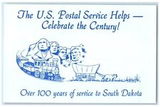 c1989 US Postal Service Helps Celebrate Century Lake Andes South Dakota Postcard picture