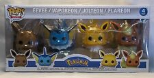 Funko POP Pokemon Eevee Vaporeon Jolteon Flareon Eeveelutions 4 Pack- NEW picture