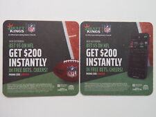 Beer Collectible Coaster ~ DRAFT KINGS: Official Sports Betting Partner with NFL picture
