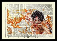 One Piece Ace Anime Dictionary Art Print Poster Picture Manga Book Luffy Brother picture