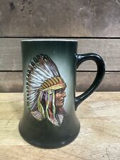 Antique RARE Thos Maddock’s Sons Co Trenton NJ Native American Mug picture