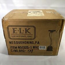 E.L.K. Home Lighting Item #1305-1 WHC One Light Mini Pendant Glass Lamp * NEW picture