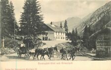 Handeggfall Hotel Switzerland Stagecoach Grimselpoft Mail Delivery Postcard picture