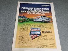 1979 Purolator Courier Service vintage print ad 70's advertisement 8 X 11  picture