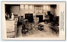Room With Early Oak Furniture Morgan Memorial Hartford CT RPPC Photo Postcard picture