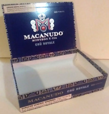 Macanudo Montego Y Cia Cru Royale Empty Wooden Cigar Box 8