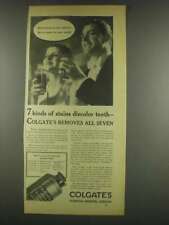 1933 Colgate's Ribbon Dental Cream Ad - 7 Stains picture