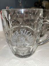 FOUR GEORGE KILLIANS IRISH RED DIMPLED ETCHED PINT BEER MUGS FROM FRANCE 11 picture