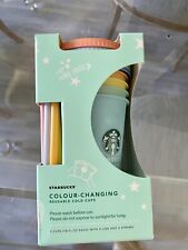 Starbucks Color Changing Reusable Cups Set Of Five 2020 Thailand Exclusive Rare picture