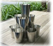 Lot of 11 Vintage Stieff Pewter Tumblers Cups P22-15 ATC Drinking Barware Rare picture