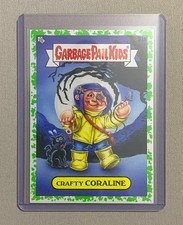 Rare 2022 Topps Garbage Pail Kids Book Worms Green: Crafty Coraline 31a picture