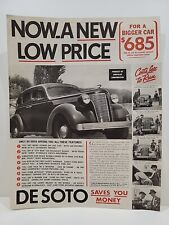 1937 De Soto Automobile S.E. Post Magazine Print Advertising picture