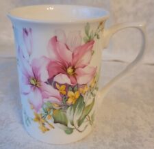 Stechcol Gracie Bone China Coffee Mug/Tea Cup Coastline Imports - Pink Floral  picture