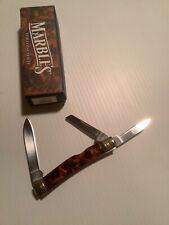 Marbles MR216 Acrylic Tortoise Shell Pocket Knife picture