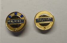 Vintage Walmart 15 Year 1/20 12k GF w/ 3 Blue Stones & 5 Year Service Lapel Pins picture