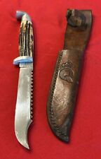 QUEEN CUTLERY VINTAGE (1951-1954) VERY RARE HUNTING/FISHING MODEL - FIXED BLADE  picture