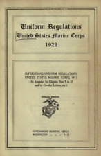 1922 WW I Marine Corps USMC Uniform EGA Insignia & Chevron Regulations Book picture