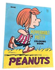 Vintage 1966 PEPPERMINT PATTY~PEANUTS Coloring Book~unused~Snoopy~Charlie Brown+ picture