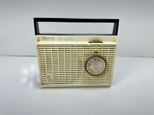 Vtg '60s Zenith Royal 8 Transistor Radio 640 White Black Portable AS/IS picture