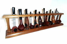 1960's WALNUT Estate Pipe Rack Display that Holds & Displays 12 Pipes picture