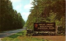 Vintage Postcard -Entrance Great Smoky Mountain National Park North Carolina NC picture
