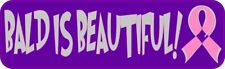 10in x 3in Bald Is Beautiful Vinyl Bumper Sticker Car Decal Window Stickers ... picture