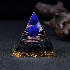 Orgonite Pyramid Amethyst Sphere Obsidian Gemstone Orgone Reiki Energy Healing picture