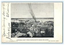1904 Looking East From Merchants Bank Building New Bedford MA Antique Postcard picture