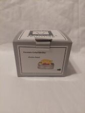 Cooking Club Of America Porcelain Collectible Box Festive Feast Hinged Box picture
