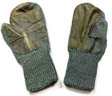 56H WWII GERMAN M31 WINTER WOOL TRIGGER FINGER MITTENS picture