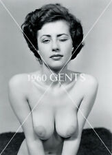 1950s Photo Print Big Breasts Brunette Model Peggy Winters PW1 picture