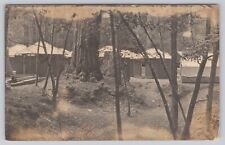 Redwood National Park California, Camping Cabins, VTG RPPC Real Photo Postcard picture