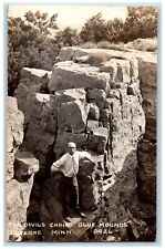 1940 The Devils Chair Blue Mounds Luverne Minnesota MN RPPC Photo Postcard picture