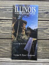 Vintage 1999-2000 Illinois Official Highway ￼Map picture
