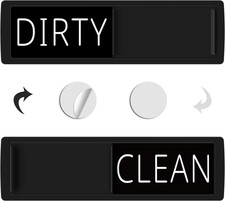 Clean and Dirty Dishwasher Magnet Sign, Optional Adhesive, Magnetic Kitchen Deco picture