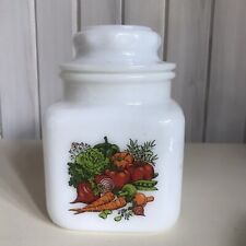 Vintage Canister Jeanette Milk Glass  picture