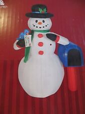 New  4' Inflatable Snowman with Mailbox  L.E.D.   picture