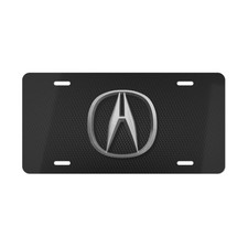 Acura Front License Plate Carbon Fiber Simulation Tag Vanity Style - NEW picture