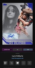 [DlGITAL CARD] TOPPS SLAM DUAL PERCEPTIONS S1 SR 2- LYRA VALKYRIA BLUE SIGNATURE picture