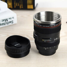400ML Camera Lens Cup Coffee Travel Mug Thermos Stainless Steel Leak-Proof Lid picture
